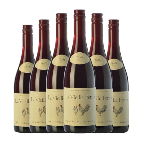 La Vieille Ferme Rouge Côtes du Ventoux Jung 75 cl Rotwein (Karton mit 6 Flaschen von 75 cl) von La Vieille Ferme