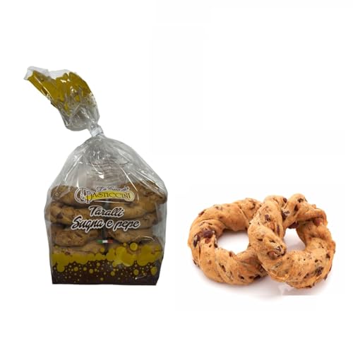 La casa dei i pasticcini Talg- und Pfeffer-Taralli, 500 Gr. von La casa De i Pasticcini