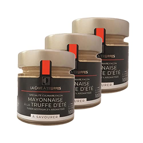 Set mit 3 Kochspezialitäten, Mayonnaise, Sommertrüffel, 3 % – Topf 100 g von La cave à truffes