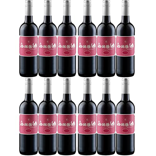 La vie est belle RougeVdF Rotwein Wein Halbtrocken Frankreich (12 Flaschen) von LA VIE EST BELLE