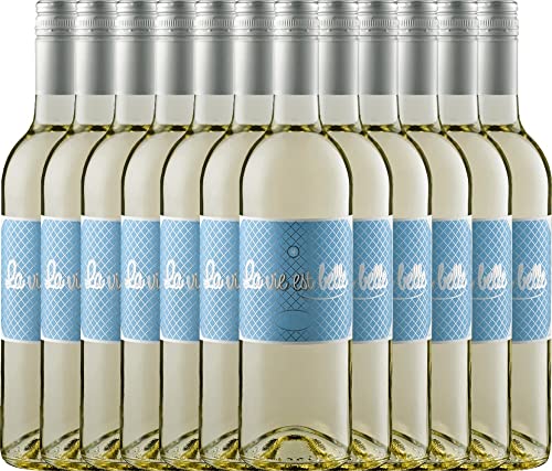 La vie est belle blanc La vie est belle Weißwein 12 x 0,75l VINELLO - 12 x Weinpaket inkl. kostenlosem VINELLO.weinausgießer von La vie est belle