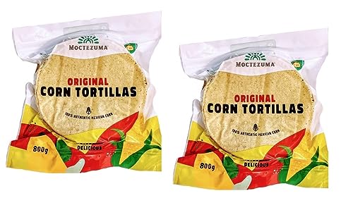 2 x 800g echte vegane mexikanische Tortillas mit Nixtamal, Vegan, Gmo-Free, Gluten Free von LaProve