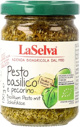 Basilikum Pesto mit Schafskäse 100% nat. Olivenöl von LaSelva