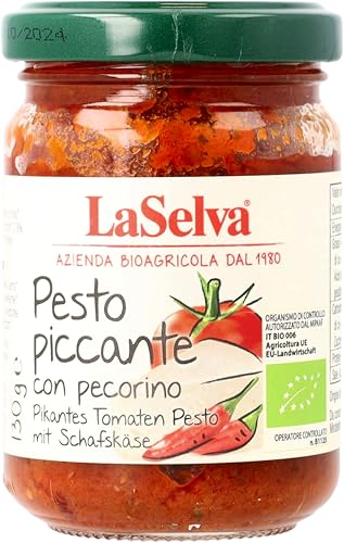 La Selva Bio Pikantes Tomaten Pesto mit Schafskäse (2 x 130 gr) von LaSelva