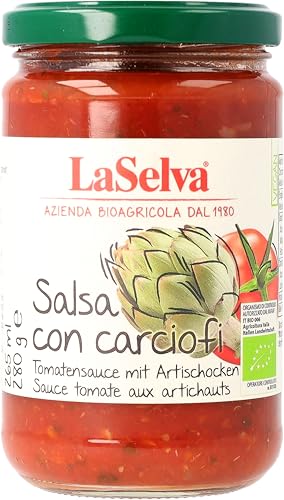 La Selva Bio Tomatensauce mit Artischocken (6 x 280 gr) von LaSelva