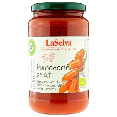 LaSelva Bio Pomodorini pelati - Kleine geschälte Tomaten, 550 g von LaSelva