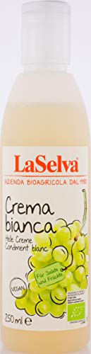 LaSelva Creme für Salate und Früchte / Crema di Balsamico Bianco (hell) 250ml Bio Essig, 1er Pack (1 x 250 g) von LaSelva