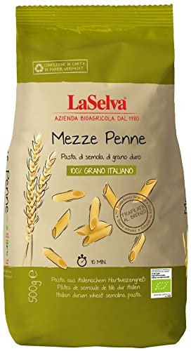 LaSelva Mezze Penne, Teigwaren aus Hartweizengrieß, 500g von LaSelva