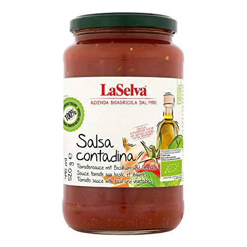 Salsa Contadina-Tomatens. Basil. Gemüse, Olivenöl von LaSelva