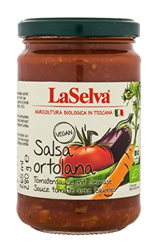 LaSelva Bio Salsa ortalana, Tomatensauce mit Gemüse, 280 g von LaSelva