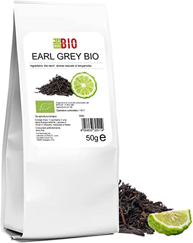 Earl Gray Tea Organic 50 g - Black tea in leaves naturally flavored with Italian Bergamot without chemical aromas - Original English breakfast tea - Laborbio von Laborbio