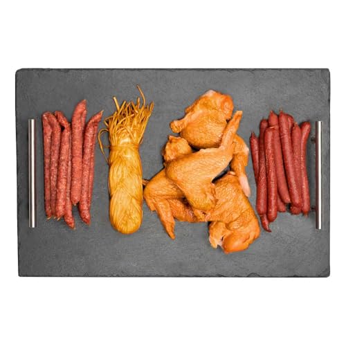 Bier-Fleischplatte: Mini-Salami, Zopfkäse und Hähnchenflügel geräuchert (ca.890g) von Lackmann