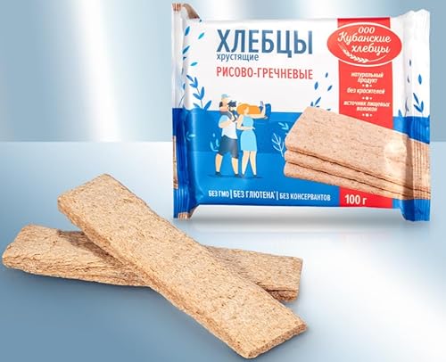 Knusperbrot aus Reismehl und Buchweizenmehl, Glutenfrei 100g von Lackmann