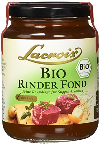 Lacroix - Bio Rinderfond im 300 ml Glas - Die aromatische Basis für Suppen, Soßen & vielem mehr! von Lacroix