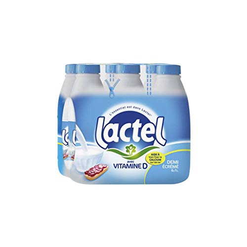 Lait Lactel Vitamine D demi-écrémé 1L (lot de von Lactel Pack