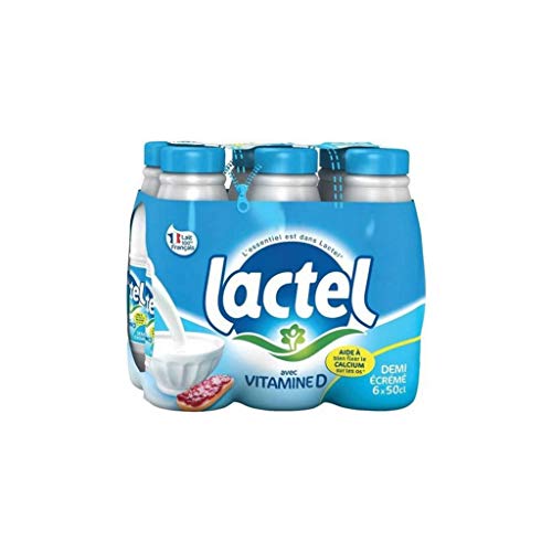 Lait Lactel Vitamine D demi-écrémé 50cl (lot de von Lactel Pack