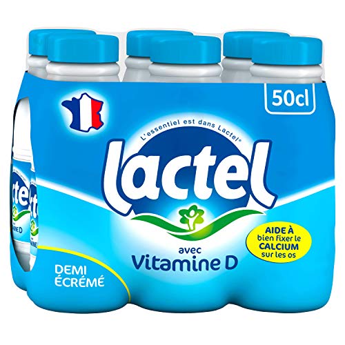 Lait Lactel Vitamine D demi-écrémé 50cl (pack de von Lactel