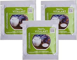 Vitalakt – Fermentiertes Milchprodukt mit nützlichen Mikroorganismen, enthält Milchsäurebakterien, Candida kefyr und Lactobacillus acidophilus (3 Beatel) von Lactina