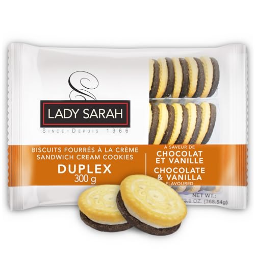 Lady Sarah Sandwich Cookies – Vanille & Schokolade Creme Cookies Snacks 300 g von Lady Sarah