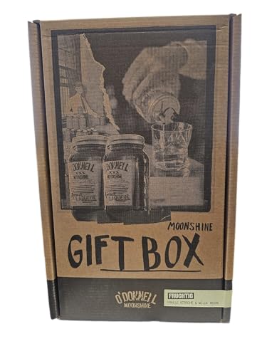 Likör-Geschenkset mit 2 Flaschen O'Donnell Moonshine von Berlin, Premium Schnaps nach amerikanischer Tradition mit natürlichen Zutaten (Kirsche/Wilde Beere), vegan von Lädla Juice