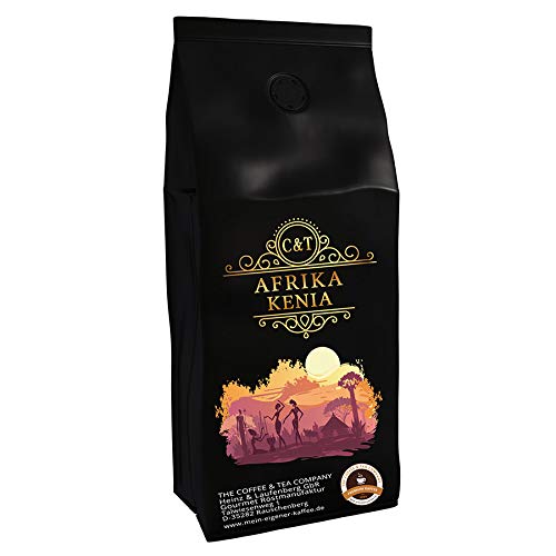 Kaffeespezialität Aus Afrika - Kaffee Aus Kenia - Eine Spezialität Afrikas (gemahlen, 500g) - Länderkaffee - Spitzenkaffee - Säurearm - Schonend Und Frisch Geröstet von C&T