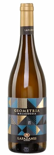 Malagousia Geometria trockener Weißwein 0,75l | Hochwertiger Weißwein aus Griechenland | 100% Malagousia/Malagouzia | Lafazanis Winery von Lafazanis