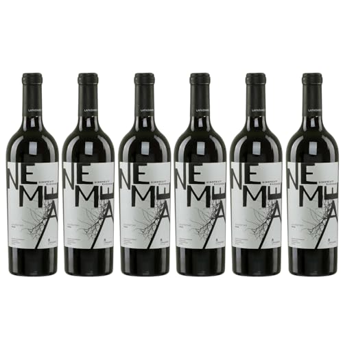 Nemea trockener Rotwein 6x 0,75l | Griechischer Premium-Rotwein | 100% Agiorgitiko Traube | 12 Monate Fassreife | Lafazanis Winery + 20ml Jassas Ölprobe von Lafazanis