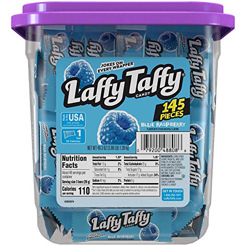 Laffy Taffy Bonbonglas, blaue Himbeere, 145 Stück von Laffy Taffy