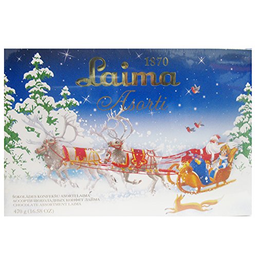 Lettische Pralinen - Auslese LAIMA (Schokoladen Pralinen / 470 g) WEIHNACHTEN - EDITION von Laima