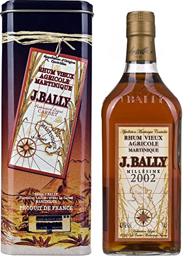 J. Bally Rhum Vieux Agricole Millésime 2002 in Tinbox Rum (1 x 0.7 l) von Lajus