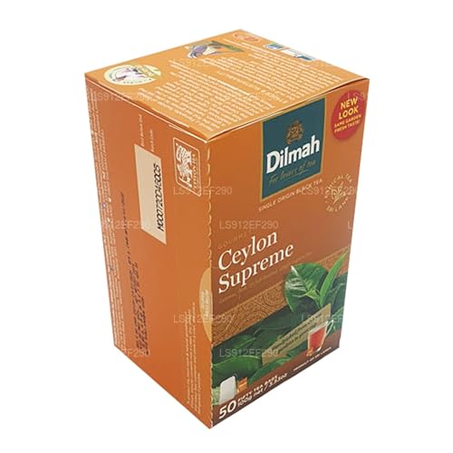 Dilmah Ceylon Supreme Ceylon Tea - 50 Tea Bags 100g von Lakpura