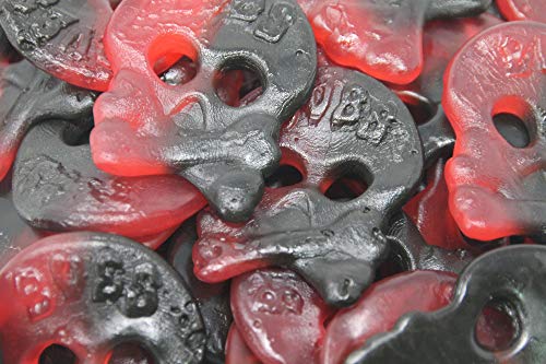 Totenkopf Fruchtgummi Lakritz mit Himbeergeschmack würzig süss 175g von Lakritz