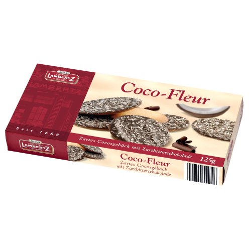 Lambertz Coco-Fleur Cocosgebäck mit Zartbitterschokolade 20 x 125g von Lambertz