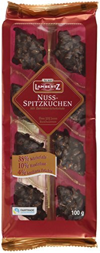 Lambertz Nuss-Spitzkuchen Zartbitter, 23er Pack (23 x 100 g) von Lambertz