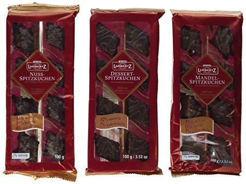 Lambertz Spitzkuchen 3-Sorten Dessert/Mandel/Nuss, 1er Pack (1 x 3.7 kg) von Lambertz