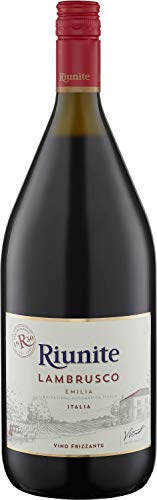 Riunite Lambrusco Emilia Rosso IGT Italienischer Perlwein süss 1500ml von Lambrusco