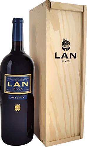 Bodegas Lan Rioja Reserva Magnum trocken in schicker Holzkiste (1 x 1.5 l) von Lan