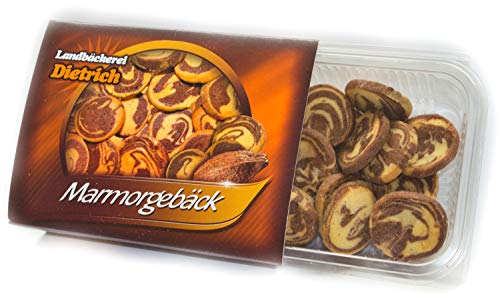 Marmorgebäck 250g - feinstes Gebäck zum Kaffee oder Tee - handwerkliche Herstellung altbewährte Rezeptur - Tradition seit 1911 Landbäckerei Dietrich von Landbäckerei Dietrich