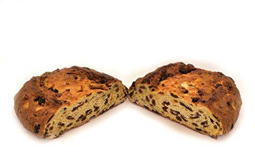 Rosinenstollen 1000g (2Pfd.) ungezuckert inklusive Stollenkarton - handwerkliche Herstellung altbewährte Rezeptur - Tradition seit 1911 Landbäckerei Dietrich von Landbäckerei Dietrich