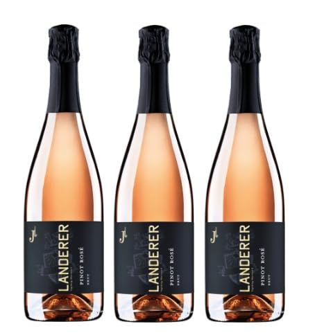 3x 0,75l - 2020er - Landerer - Pinot Rosé Brut - Sekt Baden - Deutschland - Rosé-Schaumwein brut von Landerer