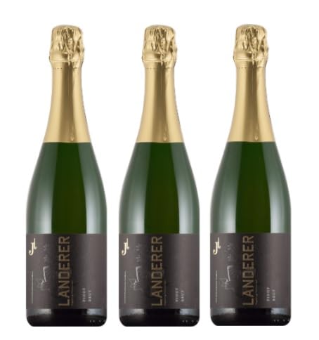 3x 0,75l - 2021er - Landerer - Pinot Brut - Sekt Baden - Deutschland - Schaumwein brut von Landerer