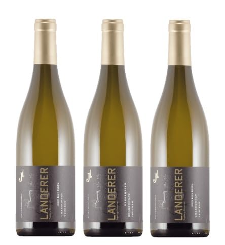 3x 0,75l - 2022er - Landerer - Oberrotweiler Henkenberg - Chardonnay - Qualitätswein Baden - Deutschland - Weißwein trocken von Landerer