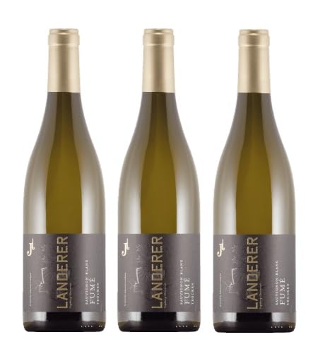 3x 0,75l - 2022er - Landerer - Sauvignon Blanc Fumé - Qualitätswein Baden - Deutschland - Weißwein trocken von Landerer