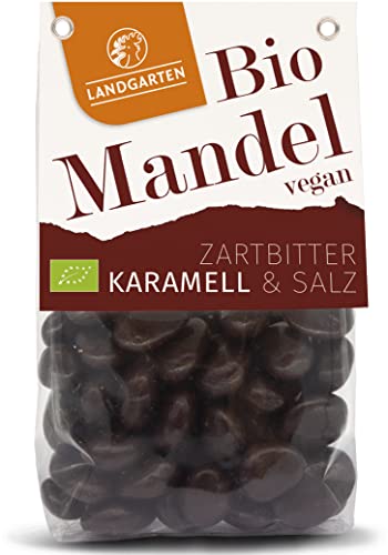 Bio Mandeln geröstet ZB Karamell 170g von Landgarten