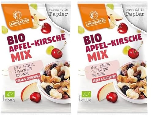 Landgarten | BIO Apfel-Kirsch Mix Vegan | 2er Pack (50 g) von Landgarten