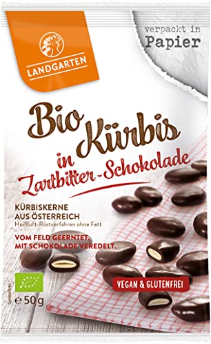 Landgarten Bio Kürbis in Zartbitter-Schokolade (6 x 50 gr) von Landgarten