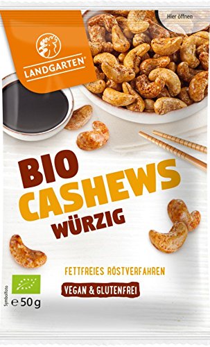 Landgarten Bio Bio Tamari Cashews, würzig (20 x 50 gr) von Landgarten