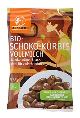 Landgarten Bio Kürbis in Vollmilch-Schokolade, 50 g von Landgarten