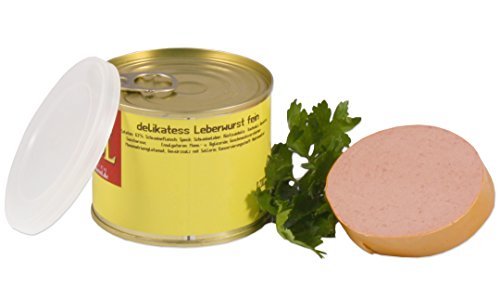 Delikatess Leberwurst "fein" in der Dose ★ Landmetzger Schiessl ★ ca. 200g von Landmetzger Schiessl