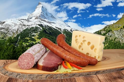 Landmetzger Schiessl » Bergsteiger Brotzeit « 1100g | Hausmacher wurstpaket in Spitzenqualität aus eigener Schlachtung als Geschenkset von Landmetzger Schiessl